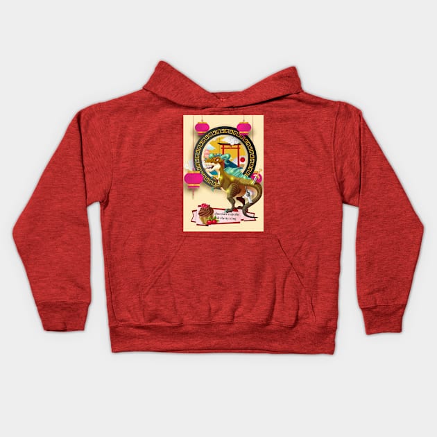 The Green Horns Dragon Kids Hoodie by black8elise